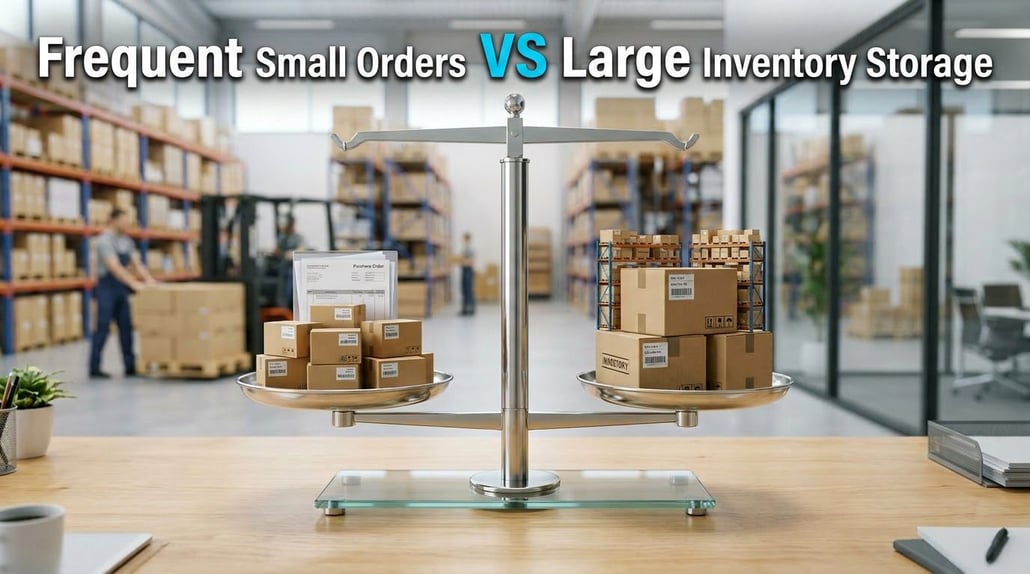 Frequent Small Orders VS Large Inventory Storage